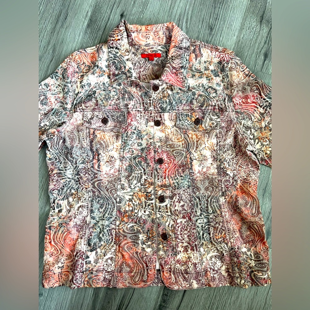 Vintage Joni B Button Down Light‎ Women’s Jacket Size XL